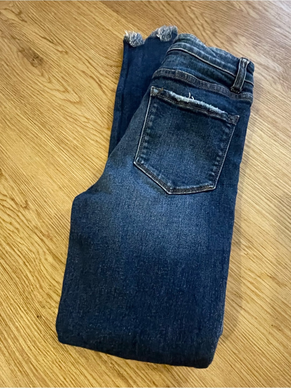 Women's Dark Indigo Skinny Jeans - Stretch High-Rise
